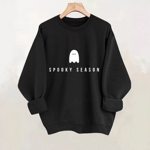 Women's sweatshirt with casual spooky design and soft inner fleece Lune London