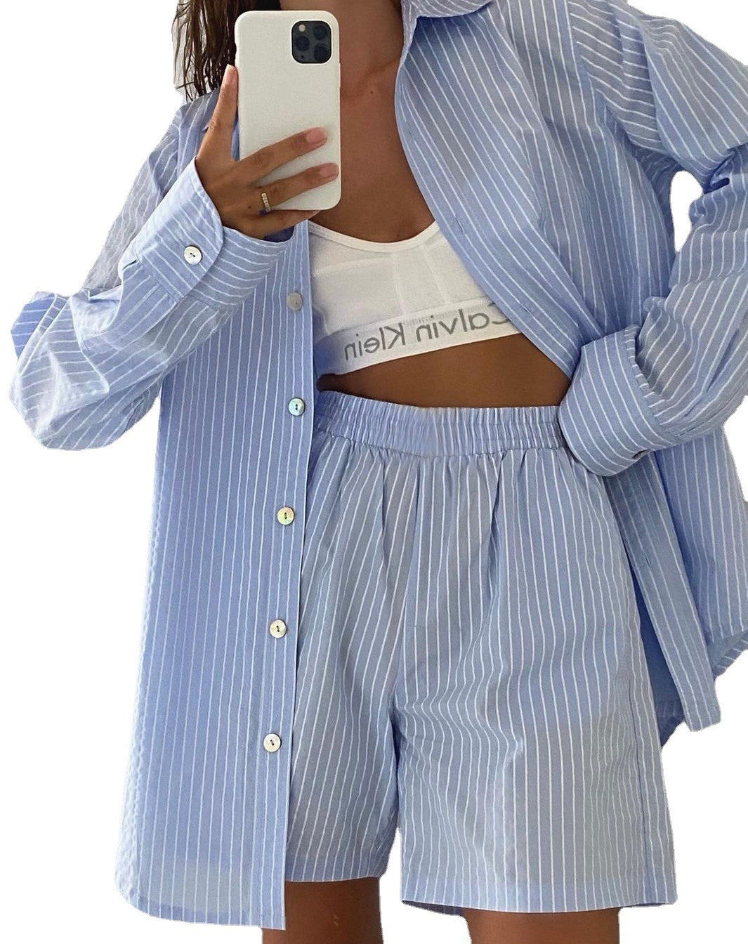 Women striped casual lounge set Lune London