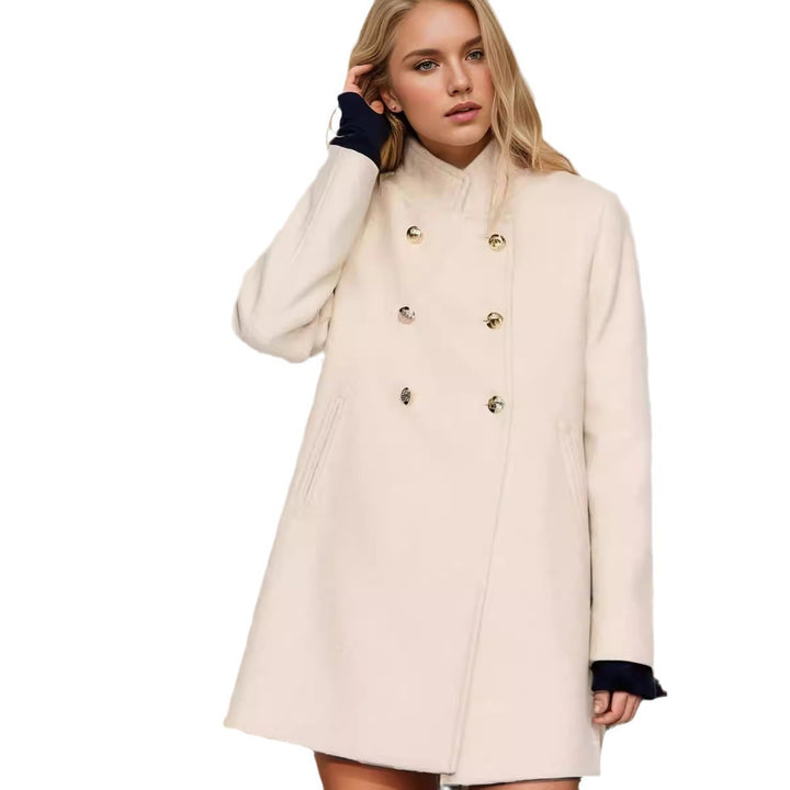Elegant coat for women with double-breasted buttons Lune London