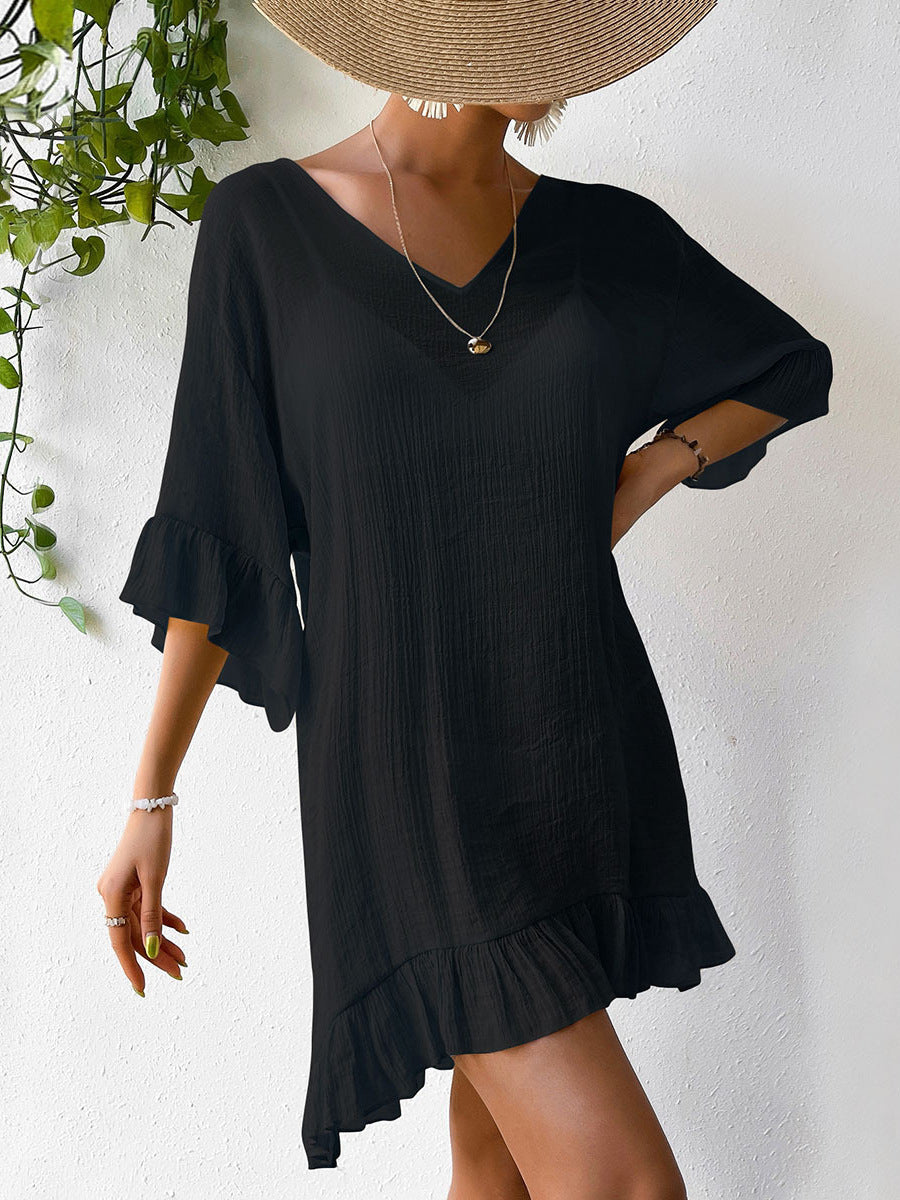 Lune London Women's Crochet Back Beach Dress