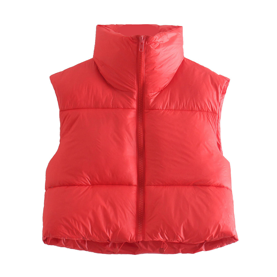Ladies Fashionable Gilet with High Collar and Flattering Cut Lune London