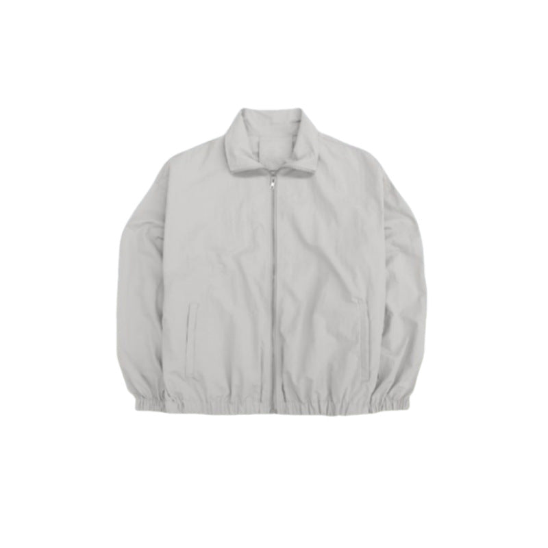 Ladies sporty jacket with lightweight material and elastic cuffs