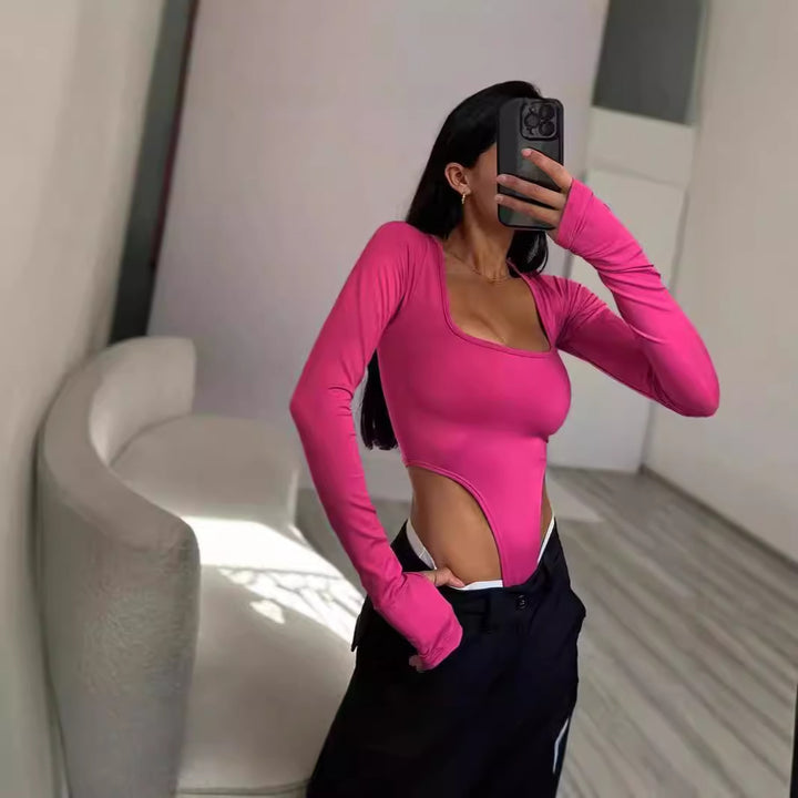 Body sculpting for women with creative cut-out details and long sleeves Lune London