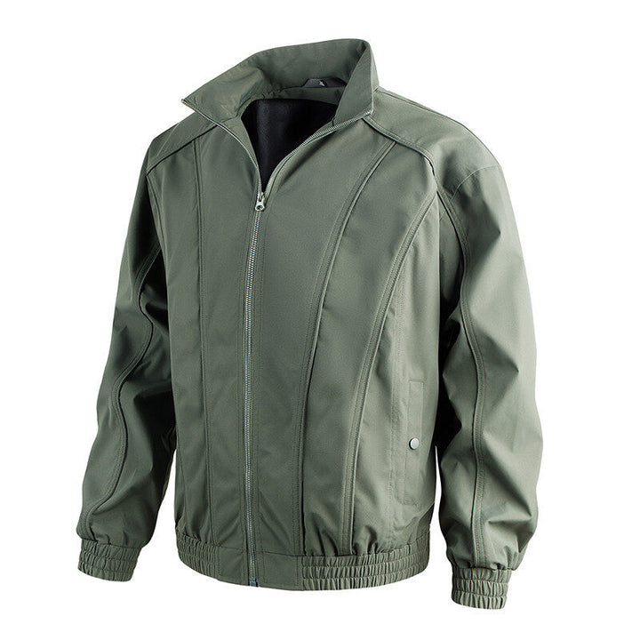 Leisure jacket for men with stand-up collar and elastic waist Lune London