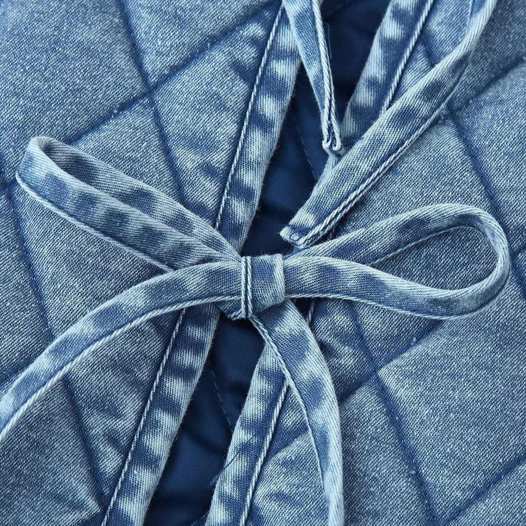 Quilted utility jacket for women with elegant collar and gathered details Lune London