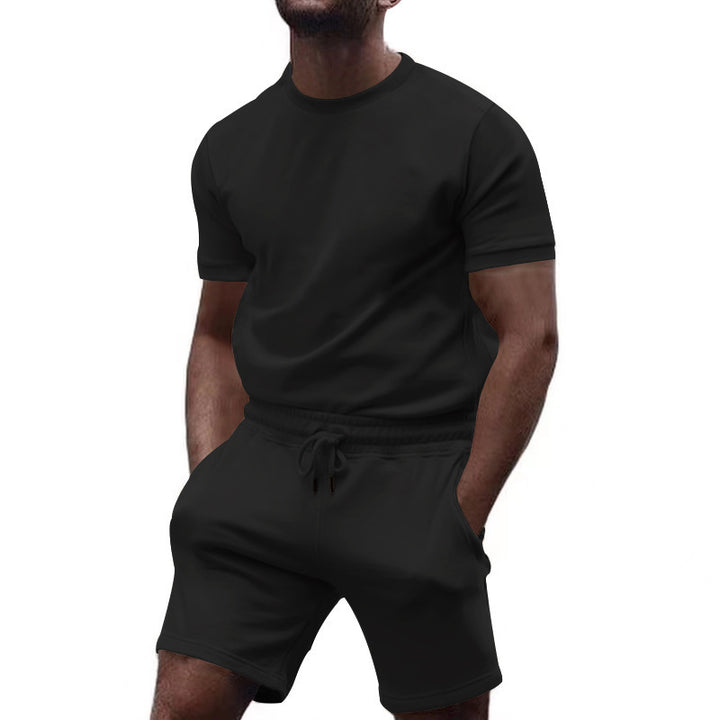 Short sleeve sports set for men with elastic waist Lune London