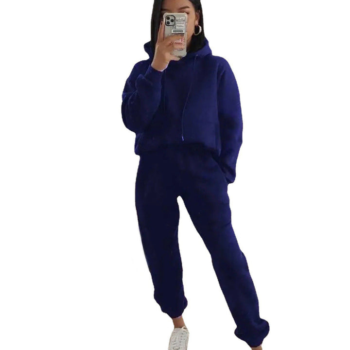 Women Comfortable Fleece Hoodie and Jogging Pants Set Lune London