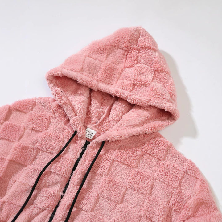 Men's fleece jacket with a structured design and a practical zipper Lune London
