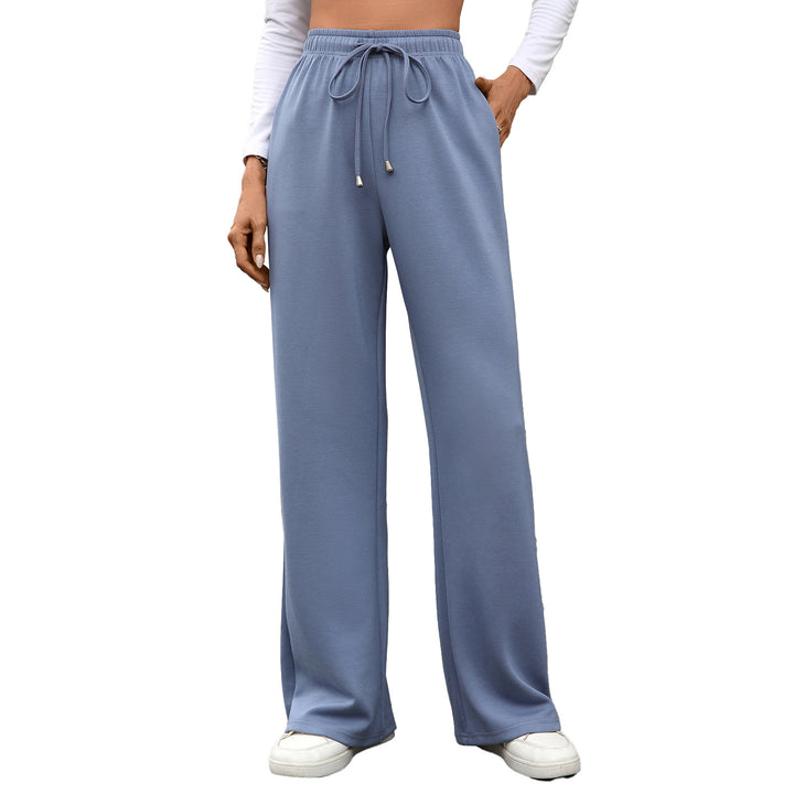 Loose cotton lounge pants for women with elastic waist Lune London