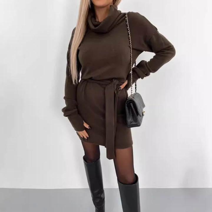 Lune London Draped Neck Mini Dress for Women