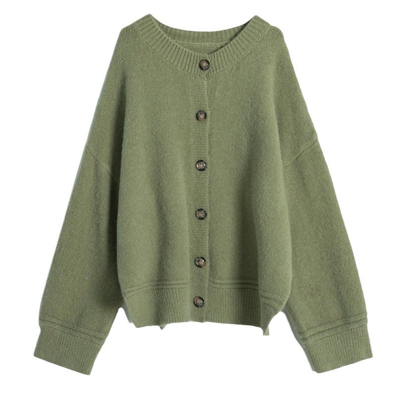 Casual knit jacket for women with large buttons and oversized fit Lune London