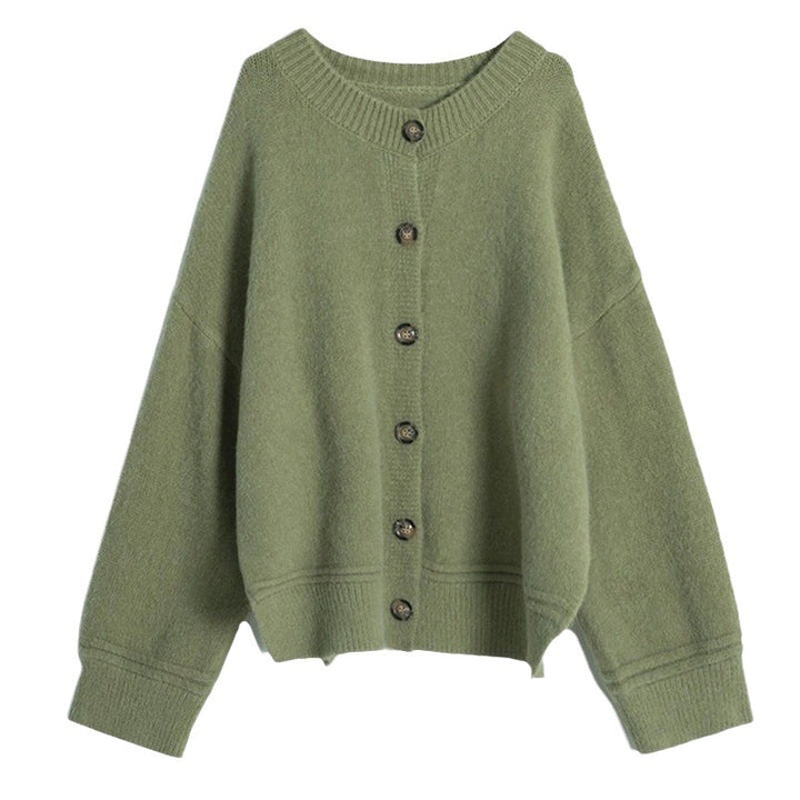 Casual knit jacket for women with large buttons and oversized fit Lune London