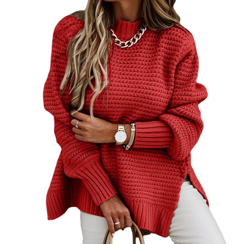 Pull en tricot pour femmes avec un motif texturé et une coupe ample Chic & Stil