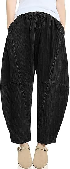 Pantalon de loisirs taille haute raffiné pour dames avec cordon de serrage Chic & Stil