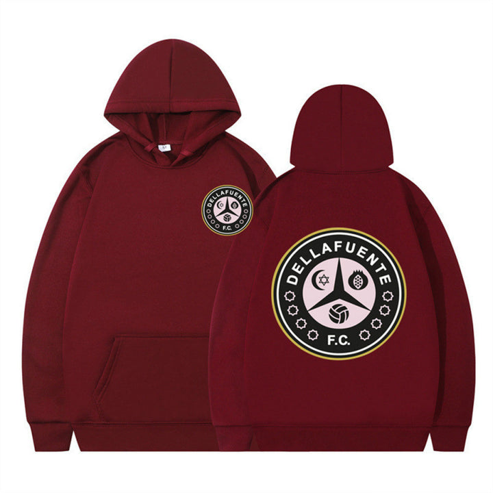 Women's hooded sweatshirt with unique club design and soft fleece Lune London