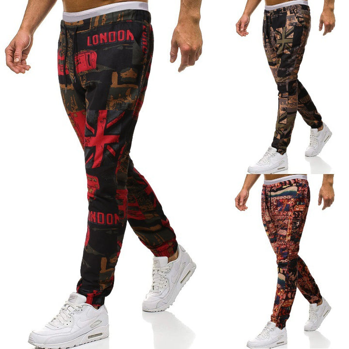 Fashion leisure pants for men with a unique London Lune London design