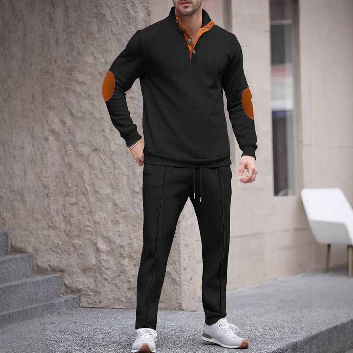 Men's sports set with modern collar and elegant applications Lune London
