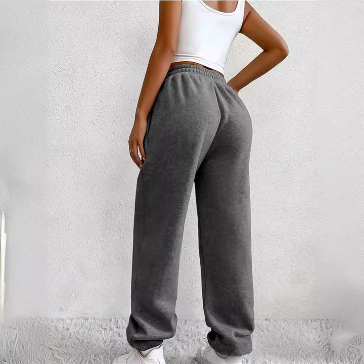 Ladies Comfortable Jogging Pants with an Elastic Waist and Practical Pockets Lune London