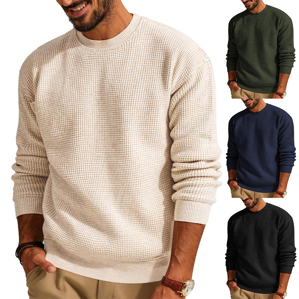 Men Structured Sweatshirt with Round Neck Lune London