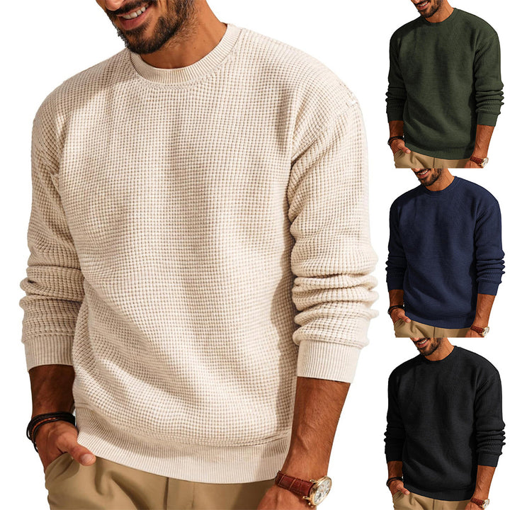 Men Structured Sweatshirt with Round Neck Lune London