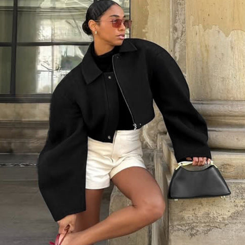 Oversized urban jacket for women with voluminous sleeves Lune London