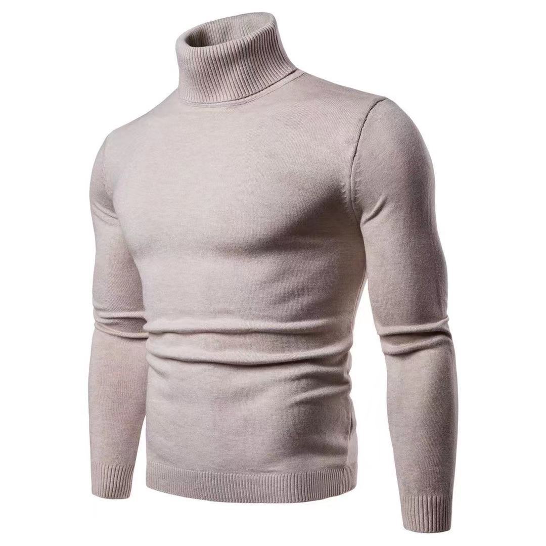 Elegant turtleneck pullover for men in fine merino wool Lune London