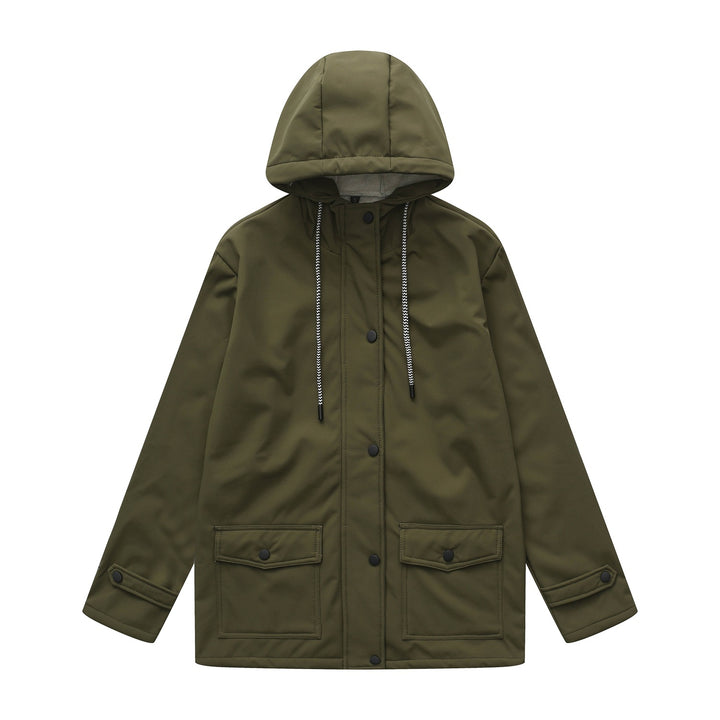 Women's functional water-repellent transition jacket with hood Lune London