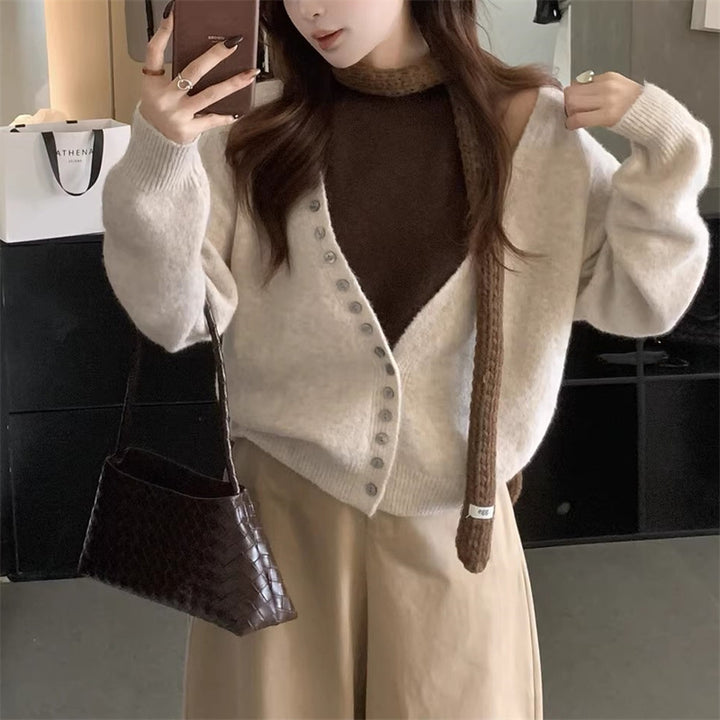 Cardigan en tricot loose pour femmes Chic & Stil