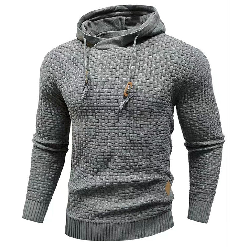 Men's hoodie with textured design Lune London