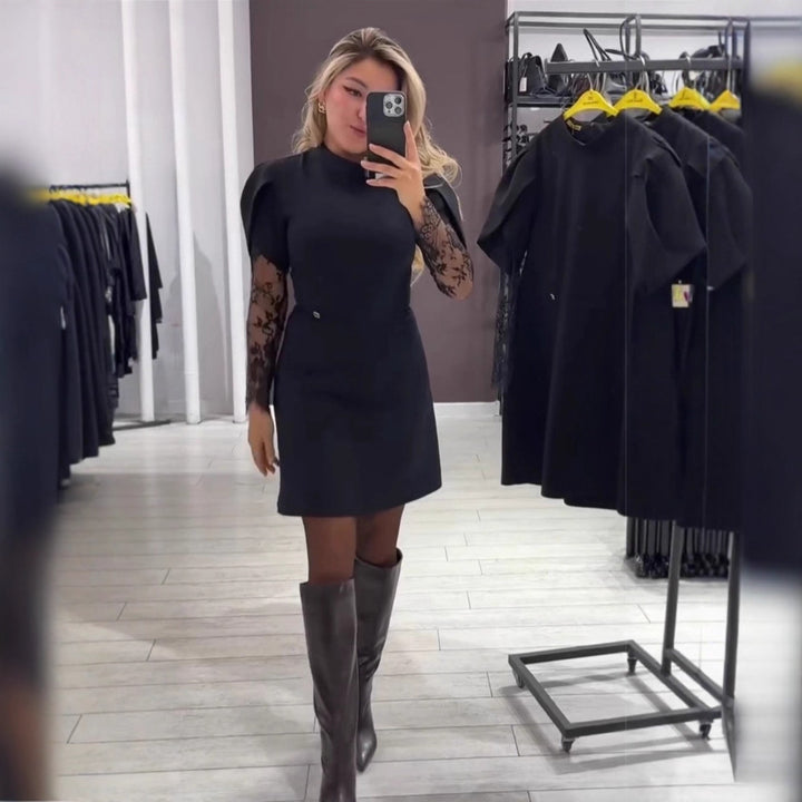 Robe Élégante Femme avec Dentelle et Coupe Ajustée Chic & Stil