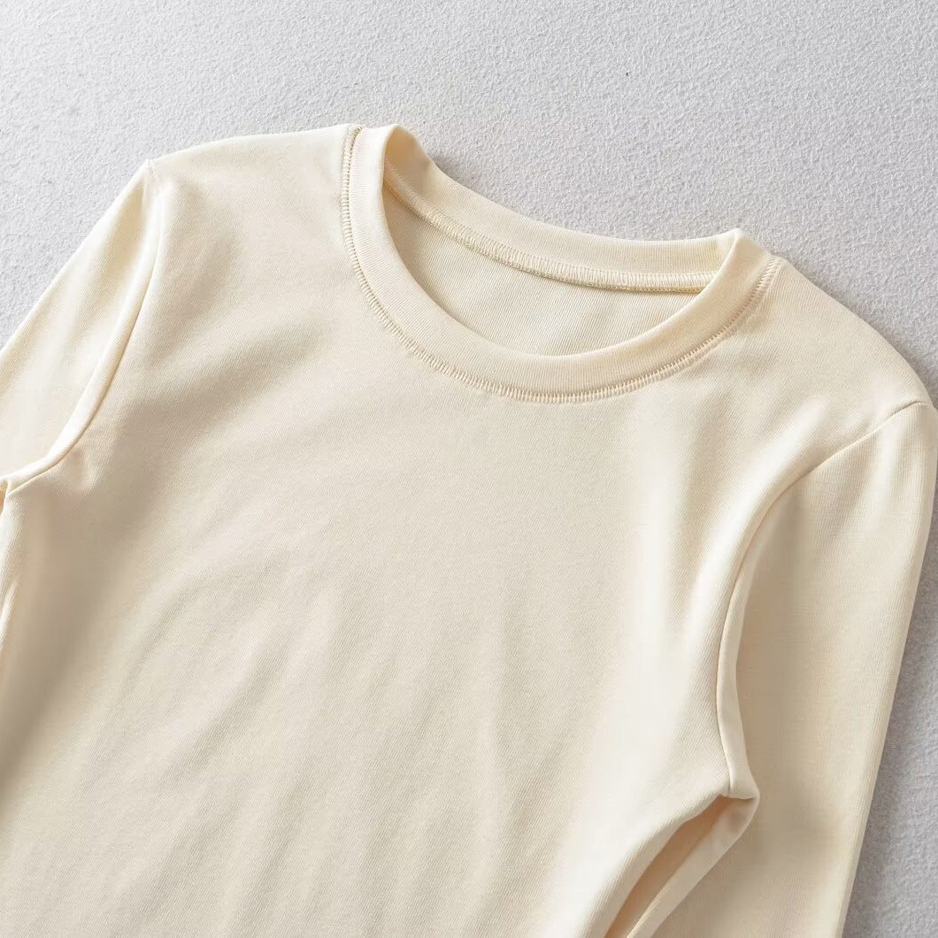 Women Long Sleeve T-shirt in Soft Cotton Blend Lune London