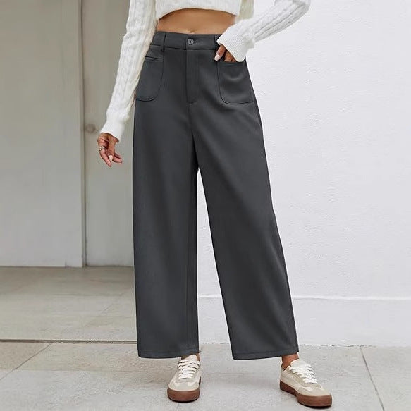 Leisure trousers for women cut generously with practical pockets Lune London