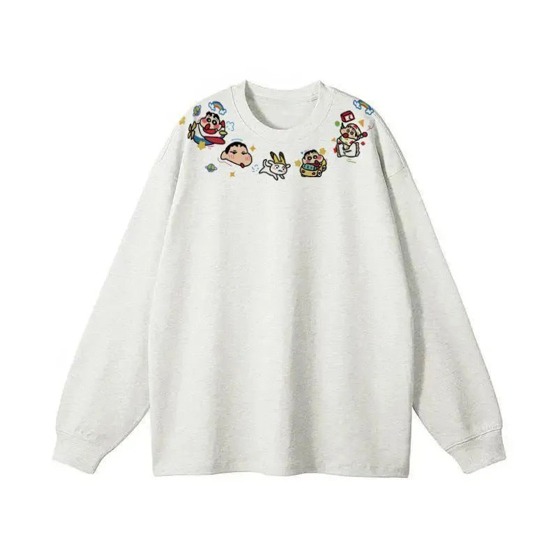 Sweat-shirt pour femmes avec un col cartoon ludique Chic & Stil