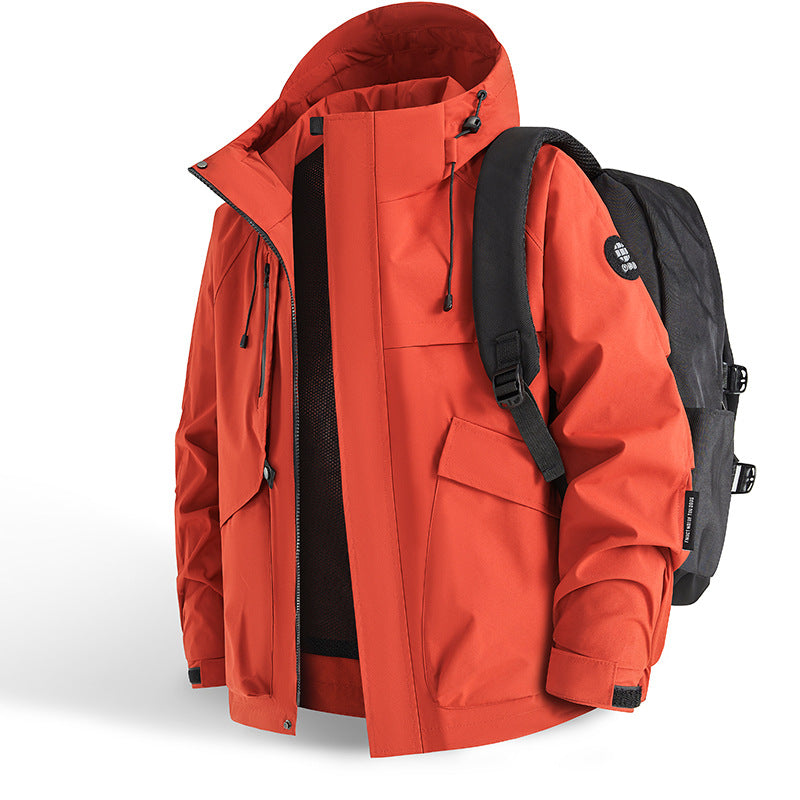 Outdoor technical jacket for men with an innovative pocket concept and breathable materials Lune London