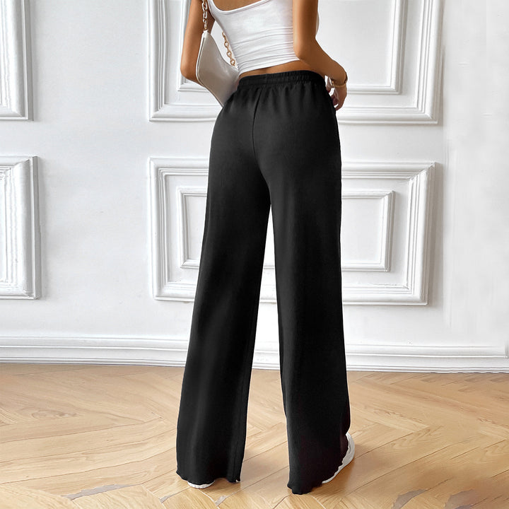 Lune London high-waisted casual pants for women with elastic waistband
