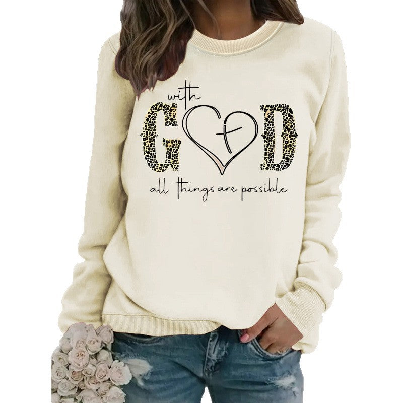 Sweat-shirt pour femmes avec design de mode créatif et message motivant Chic & Stil