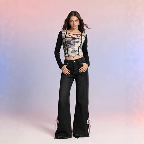 Women High quality versatile jeans pants Lune London