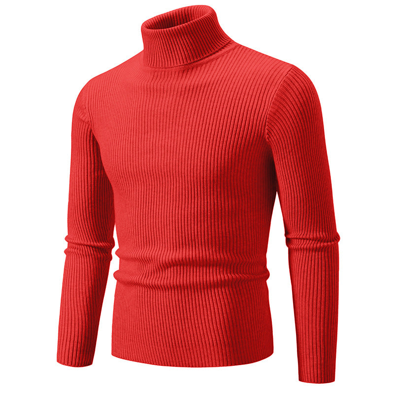 Men's ribbed turtleneck sweater in premium quality Lune London