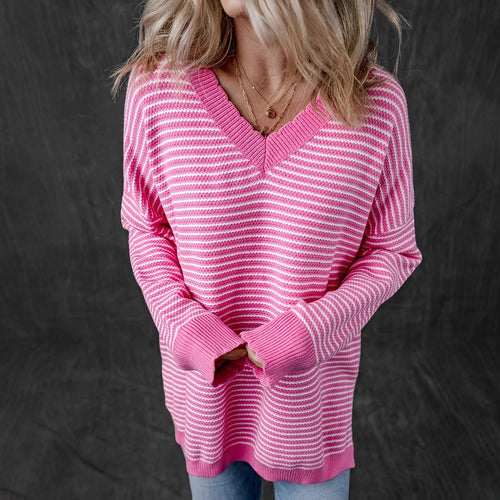 Ladies V neck sweater Lune London