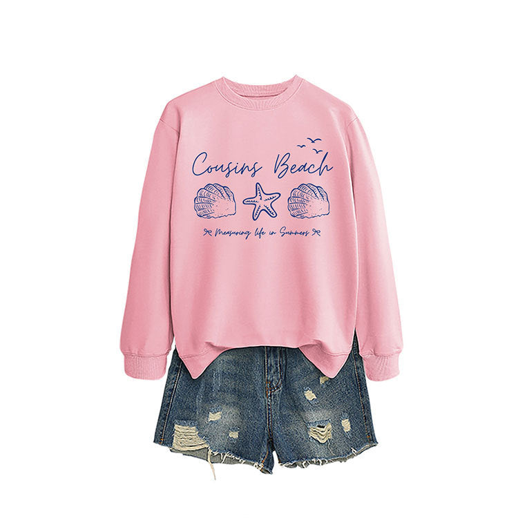 Sweat-shirt femme avec motif maritime et coupe confortable Chic & Stil