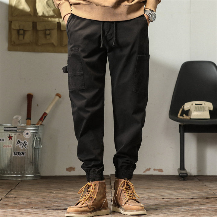 Pantalon cargo confortable pour hommes avec poches latérales pratiques Lune London