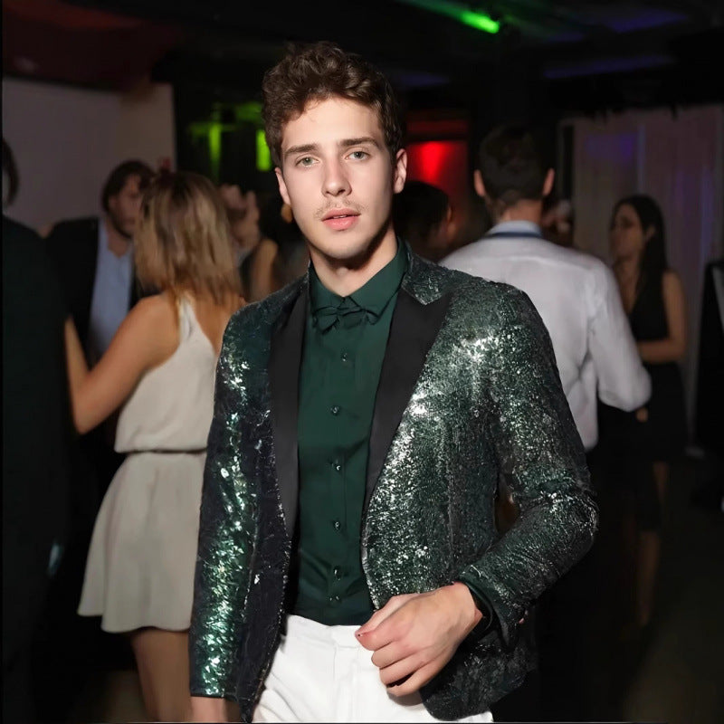 Men's Luxury Sequin Blazer Lune London