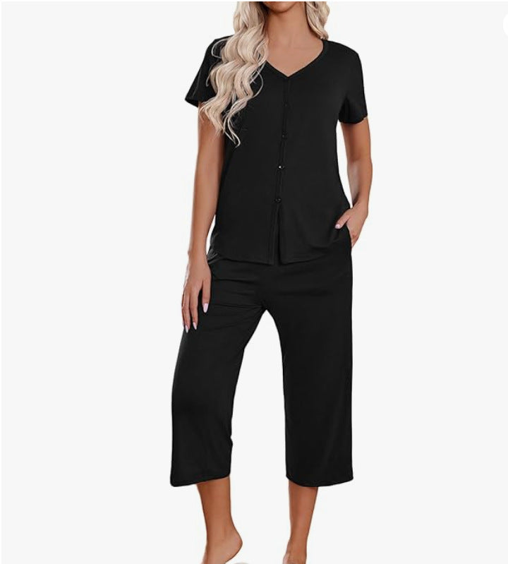 Women's pajamas set with short sleeves and comfortable pants Lune London