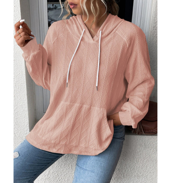 Comfortable textured hoodie for women Lune London