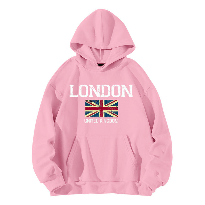 Women's hoodie in urban London style with kangaroo pocket and comfortable fit Lune London