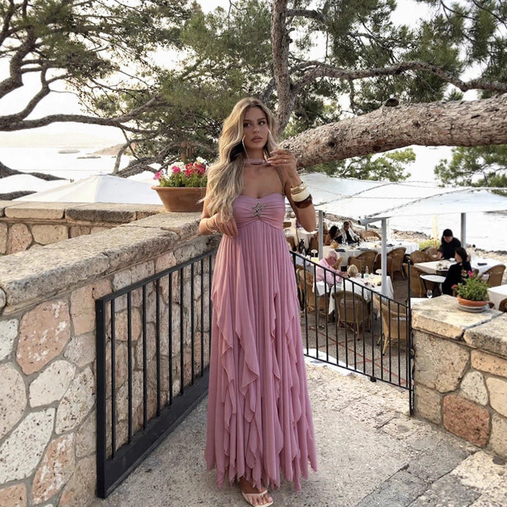 Women's Vintage-Style Maxi Dress Lune London