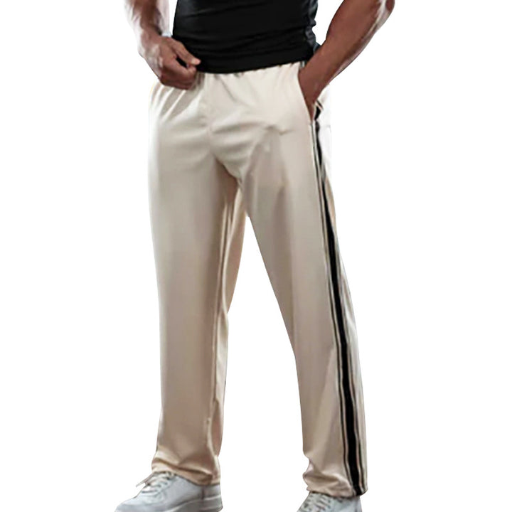Pantalon de sport respirant pour homme avec poches latérales et bandes décoratives Lune London