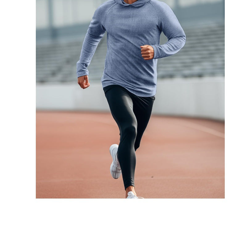 Men's casual hoodie in textured material Lune London