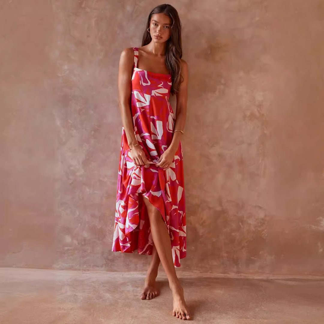 Chic & Stil Floral print maxi dress for women