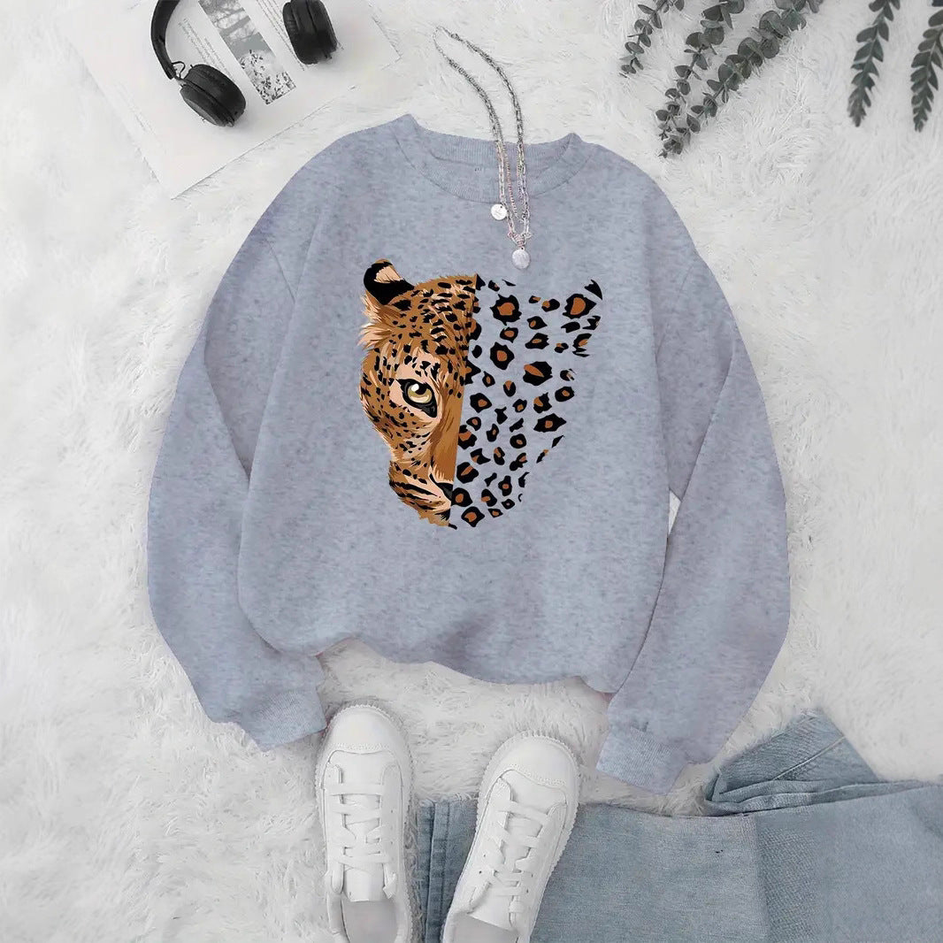 Sweatshirt femme avec motifs léopard Chic & Stil